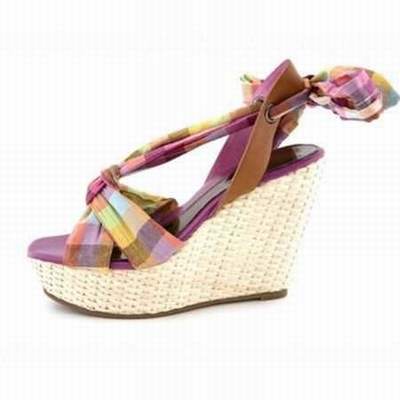 chaussure a semelle compensee